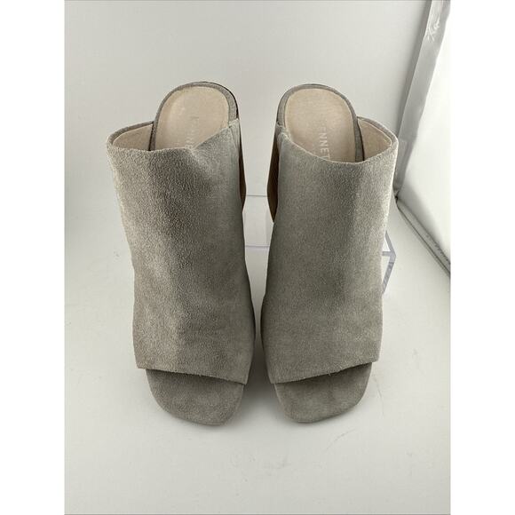 Kenneth Cole Karolina Mule Shoes Womens Light Gray Suede Open Toe Size 5 NWB - Picture 2 of 11